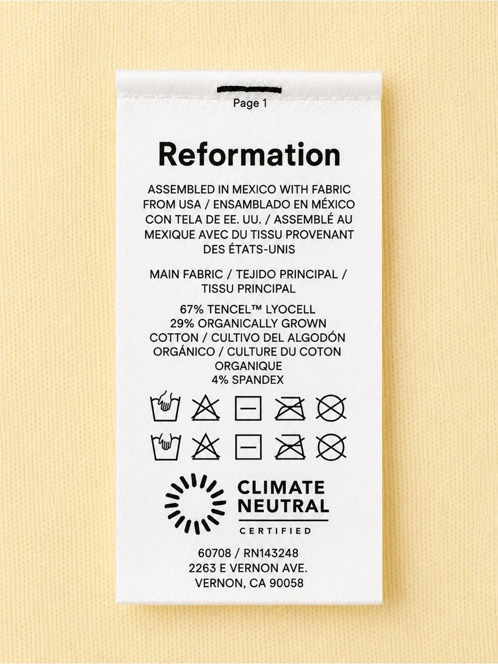 Reformation Olena Pale Butter Yellow Terry Cloth Lux Soft Knit Lounge Shorts